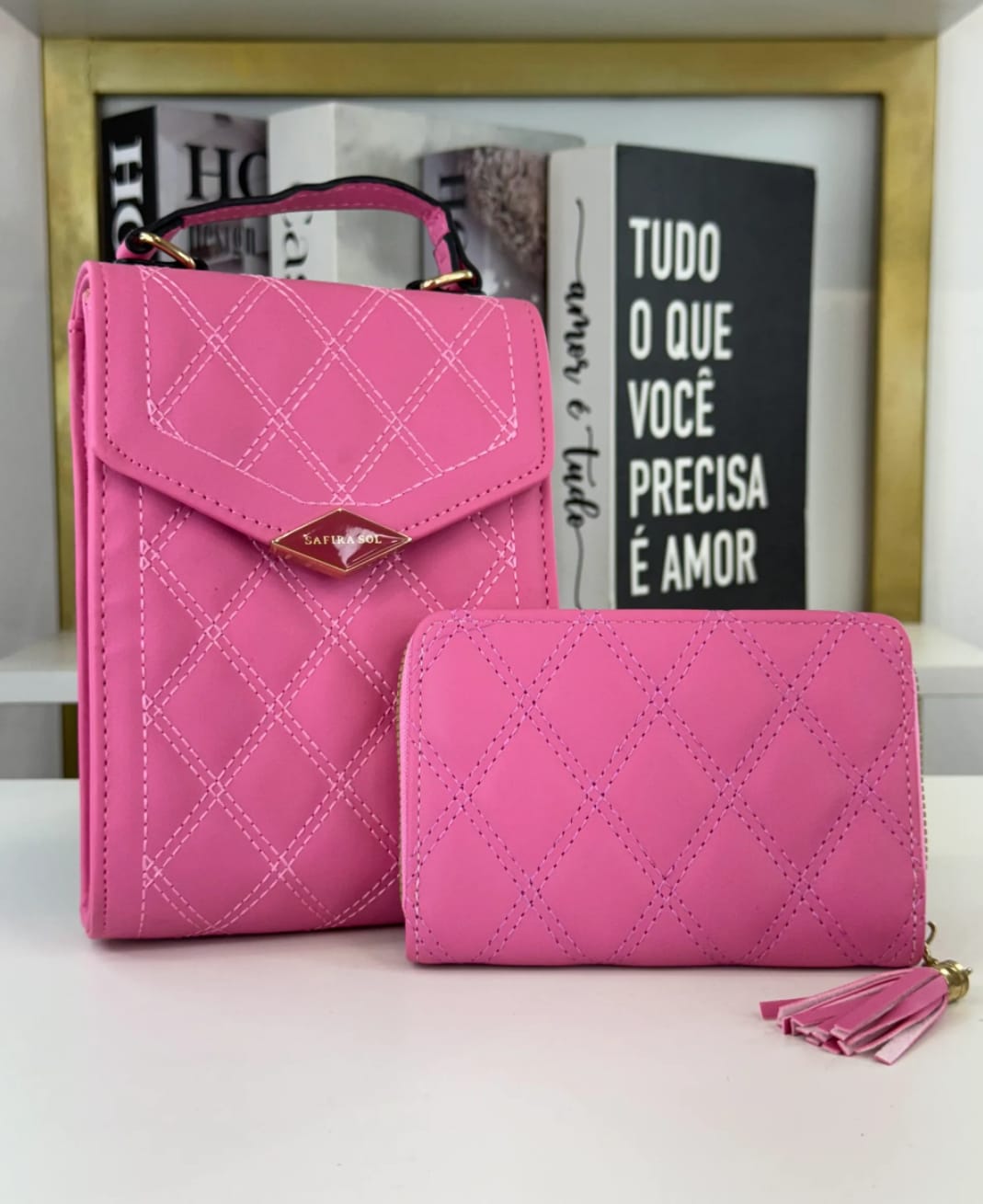 Kit Bolsa + Carteira Feminina
